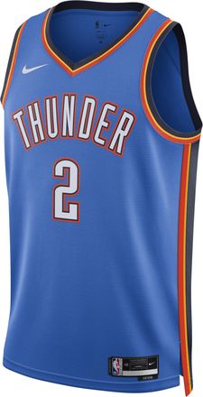 Nike Oklahoma City Thunder Icon Edition Nike Mens Dri-FIT NBA Swingman Jersey in Blue | DN2016-403