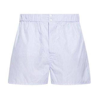 Brioni Bottoms, male, Blue, Size: S Ribbed Boxers