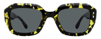 Isabel Marant IM0108GS Tortoiseshell Rectangular Sunglasses - Yellow