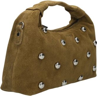 N&uacute;noo Tassen, Dames, Bruin, ONE Size, Su&egrave;de, Dandy Rivet Suede