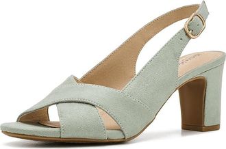 Life Stride Freesia Slingback Sandals Womens Dress Sandals Green : 8.5 M (B), Synthetic