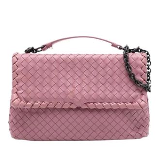 Bottega Veneta Pre-owned Handbags, female, Pink, Size: ONE SIZE Pre-owned Olimpia Shoulder Bag