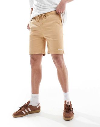 Parlez Clothing Blakey - Pantaloncini comodi color pietra-Grigio