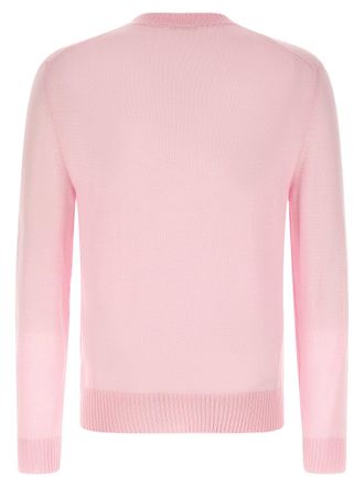Jil Sander Logo-Embroidered Virgin Wool Sweater - pink