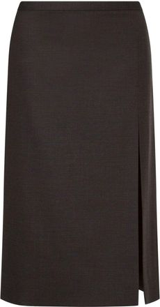 Philosophy di Lorenzo Serafini high-waisted straight skirt - women - Elastane/Polyester/Wool - 46 - Grey