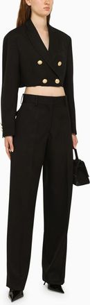 Palm Angels Womens Black Blend Boyfriend Blazer - Size EU 40 (Womens)