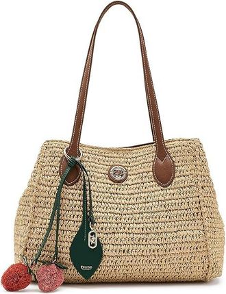 Dune London Devotedly Womens Handbags Natural, Raffia/Synthetic