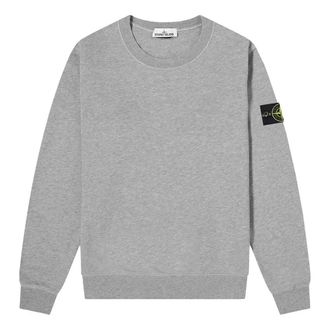 Stone Island Garment Dyed Sweatshirt Melange Grey 741563051-V0M64