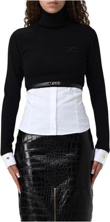 Elisabetta Franchi Mujer, Camisetas, Negro, Talla: S