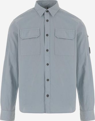 C.P. Company Turquoise Cotton Shirt