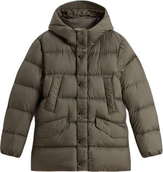 Woolrich Groene Parka Jas voor Mannen - Heren - Winterjassen - Groen - S - Polyester - Jassen