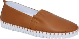 Eric Michael Womens Yvette Sneaker In Cognac Leather