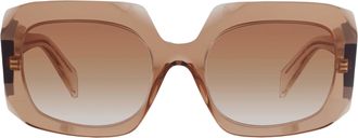 Prada Brown Gradient Square Ladies Sunglasses PR B23S 28E50S 54