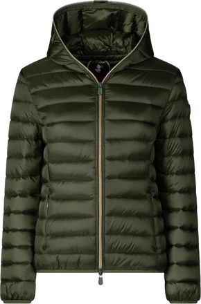Save The Duck Groene Gewatteerde Jas Aw 25 - Dames - Winterjassen - Groen - S - Nylon - Jassen