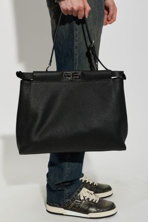 Fendi My Peekaboo Large Bag, Mens, Brown