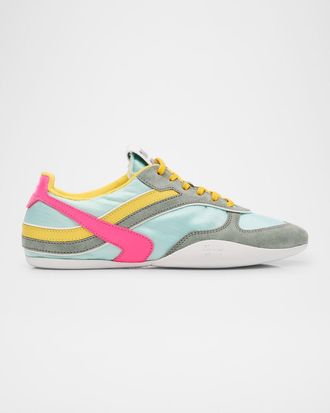 Miu Miu Colorblock Nylon Tech Runner Sneakers