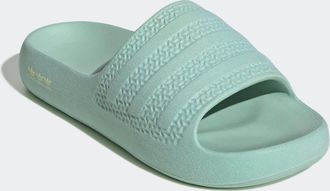 adidas Badesandale ADIDAS ORIGINALS ADILETTE AYOON BADESCHLAPPEN, Damen, Gr. 40,5, ash gr&uuml;n, ash gr&uuml;n, cream wei&szlig;, Synthetik, Schuhe Badesandale