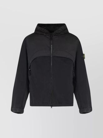 Stone Island windbreaker with hood and elastic cuffs