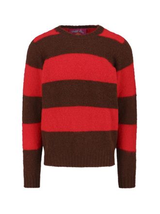Howlin Textured Knit Sweater With Classic Crew Neckline