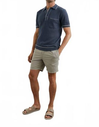 Rails Hardy Polo Shirt Top In Faded Navy