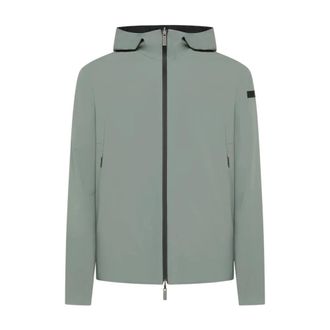 Roberto Ricci Design Wind Jackets, male, Green, Size: 2XL Reversible Jacket with Fixed Hood