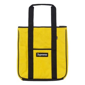 SUPREME FW18 Polartec Tote Bag Yellow SUP-FW18-894