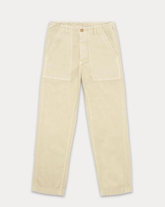 Fortela Newfatigue Herringbone Cotton Trousers in Ecru at Nordstrom, Size 32 Eu