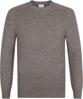 Profuomo Lange Mouw Overhemd Ppwj 30037 - Heren - Ronde hals truien - Grijs - 2XL - Truien & Vesten