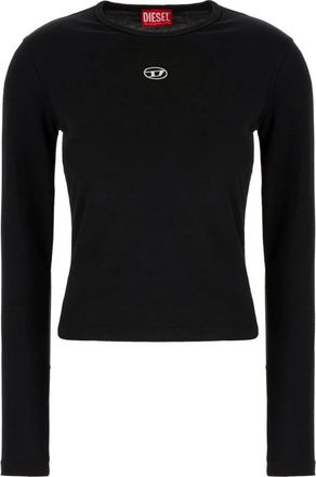 Diesel Lange Mouw Tops - Dames - Longsleeves - Zwart - M - Tops