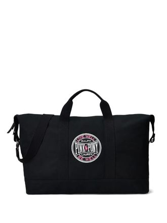 Polo Ralph Lauren Borsone Pink Pony con applicazione - Nero