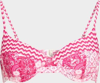 Ramy Brook Printed Mona Bikini Top