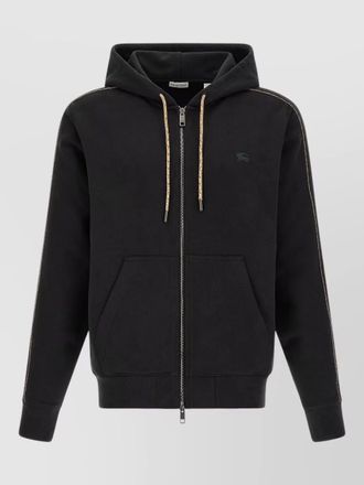 Burberry scott hooded jacket drawstring hood ribbed cuffs