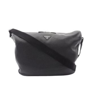 Prada Pre-owned Leather Crossbody Bag - Heren - Pre-owned - Zwart - Maat: ONE Size Leer