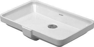 Duravit Duravit Lavabo Encastrable 2nd Floor Con Rebosadero Sin Orificio Para Grifer&iacute;a B 525x350mm Sin Orificio Para Grifer&iacute;a Blanco