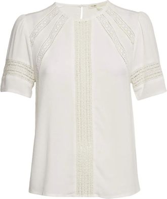 Maje lace-insert blouse - White