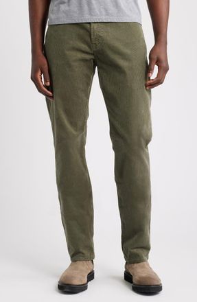 AG - Adriano Goldschmied Everett Straight Leg Corduroy Pants in Urban Green at Nordstrom, Size 40 X 34