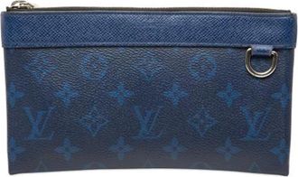 Louis Vuitton Pre-owned Pochette Discovery PM - Dames - Vintage Clutch - Blauw - ONE Size - Vintage