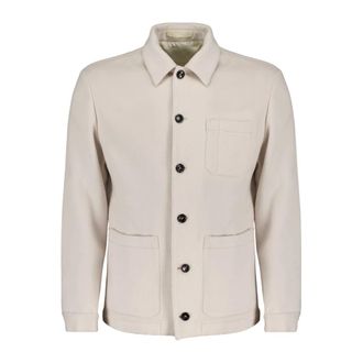 Autore Borg Overshirt Jacket - Heren - Jassen - Beige - Maat: 2XL Wol