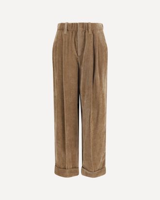 Brunello Cucinelli Elasticated viscose and cashmere Pants Female 42