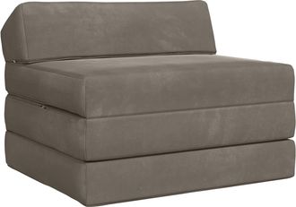 vidaXL Sof&aacute; Cama Plegable Gris Claro 200 X 70 X 10 Cm Terciopelo Vidaxl