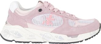 Premiata Pink Mased 8206 Suede-Trim Polyester Sneakers