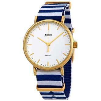 Timex Fairfield White Dial Ladies Watch TW2P91900