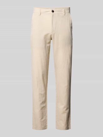 Jack & Jones Jack & Jones Tapered Fit Hose mit Eingrifftaschen Modell STACE in Hellgrau, Gr&ouml;&szlig;e 27/30