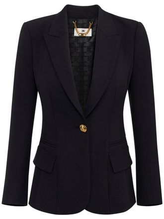 Elisabetta Franchi Blazer con revers a lancia - Nero