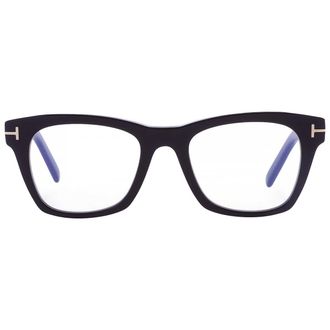 Tom Ford Blue Light Block Square Mens Eyeglasses FT5886-B 001 52