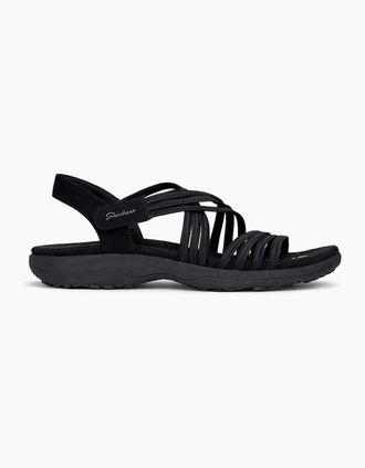 Skechers Womens Skechers 164036 REGGAE SLIM - SUNNYSIDE 2.0 Womens Cross Strap Sandals Black - Size: 5.5
