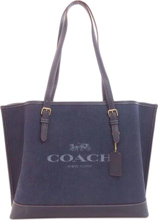 Coach Blue Denim Tote Bag (Pre-Owned)
