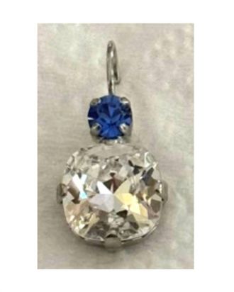 Mariana Womens Drop Earrings In Blue/ Clear