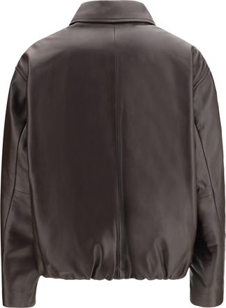 Arma Womens Melis Leather Jacket Coffee Bean