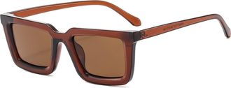 Generic Mens And Womens Outdoor Sunglasses Driving Vacation Party Sun Glasses(Brown)